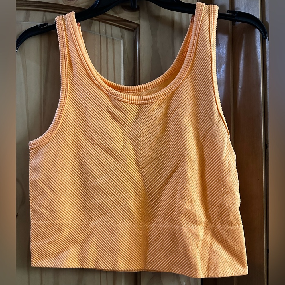 Target Orange Ribbed Bra - Picture 1 of 2